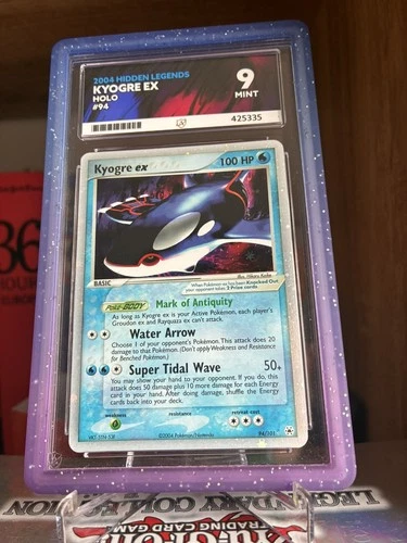 Pokémon TCG Hidden Legends Kyogre EX 94/101 Holo Ultra Rare Vintage Card ACE 9