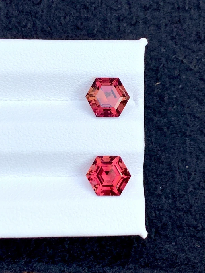 Pink Tourmaline Faceted 2.90 ct - Earrings Matching Stones - Image 4 of 4