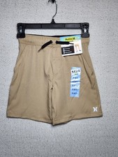 Hurley Youth Tan Hybrid Performance Shorts 6/7