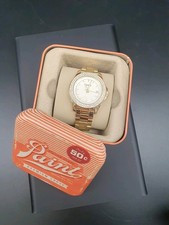 FOSSIL Modell AM4453 Damenuhr mit Strasssteinen, Mit Originalbox, Analog Quarz 