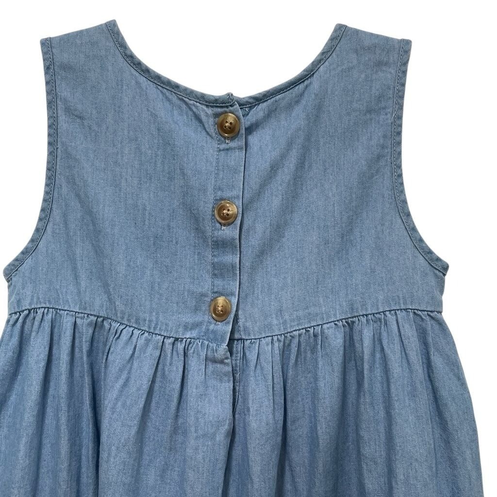 Calvin Klein Girls Chambray Dress Size 6 New With Tags Kidcore Spring Summer CK thumbnail 9