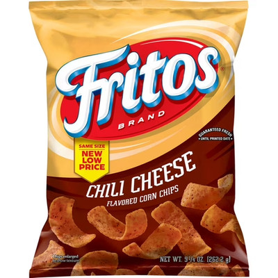 Fritos Corn Chips Chili Cheese Flavored Snack Chips, 9.25 Ounce Bag..
