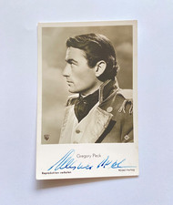Gregory Peck Autogramm original signierte Vintage Autogrammkarte