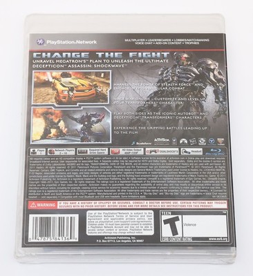 Transformers: Dark of the Moon (Sony PlayStation 3, 2011) for sale