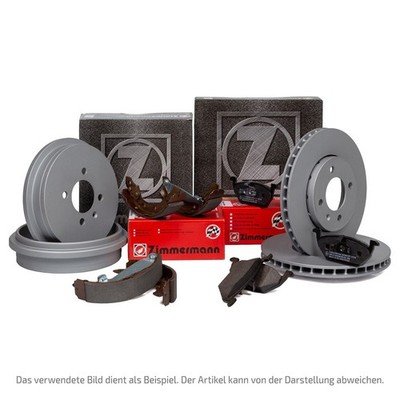 ZIMMERMANN Bremsscheiben Beläge Trommeln Backen für FORD FIESTA 6 vorne + hinten