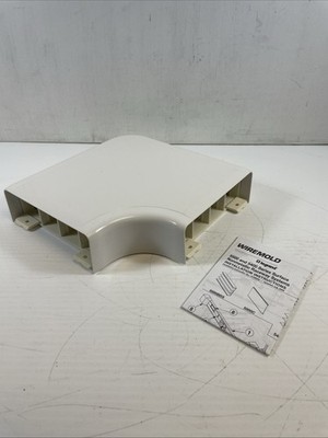 Wiremold 5411FO-WH, NM Fiberready Flat Elbow 90