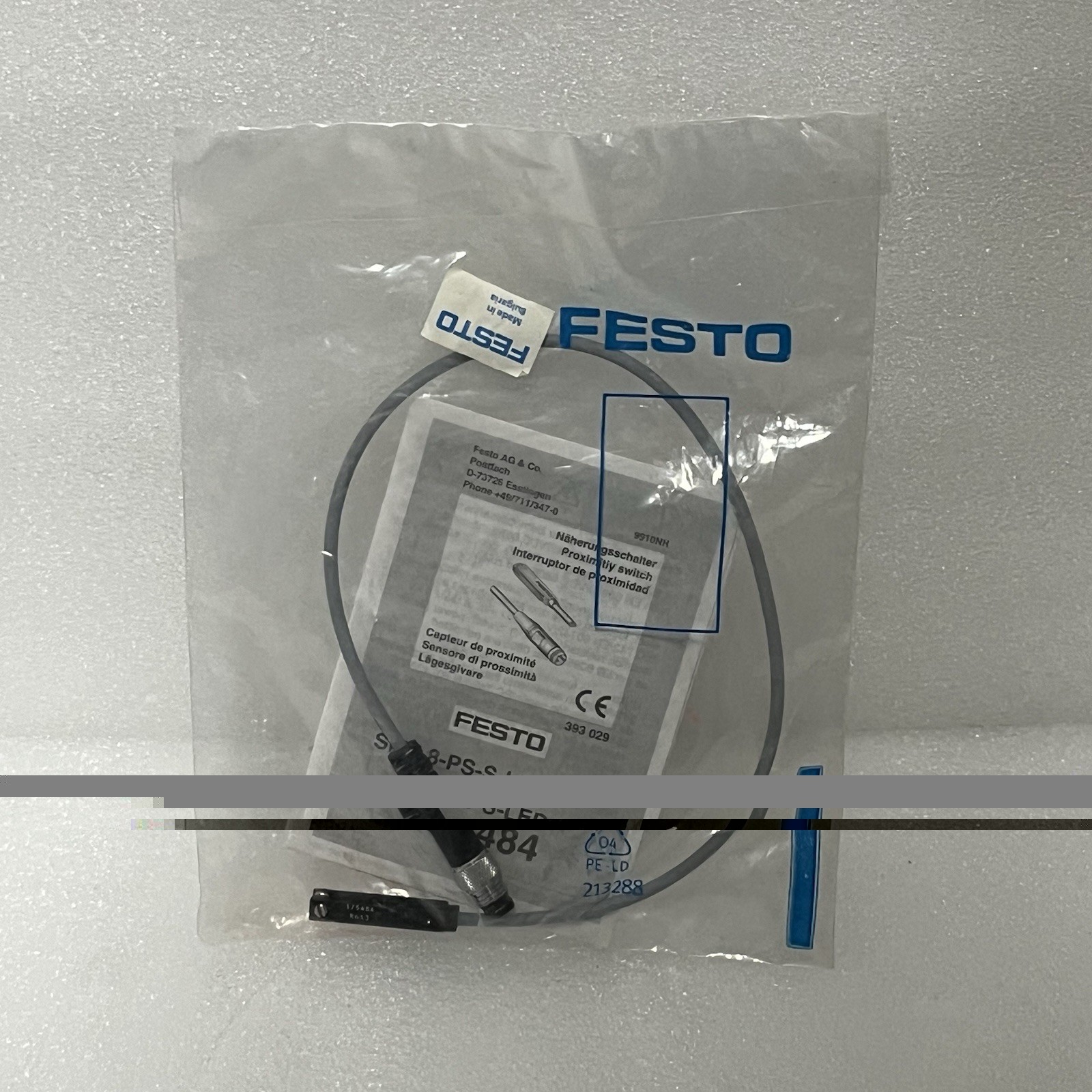 New FESTO SMT-8-PS-S-LED-24-B 175 484 Proximity Switch