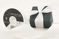 Satinband 35 Mm X 20 M, Berisfords 3501, Doppelseitig, Weiß, Geschenkband