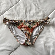 Voda Swim Womens Size Large Bikini Bottom Orange Summer Beach Made In USA