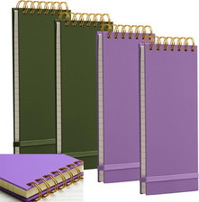 Top Spiral Notepad Thick Superhard Cardboard Cover Reporters Notebook Top Bound