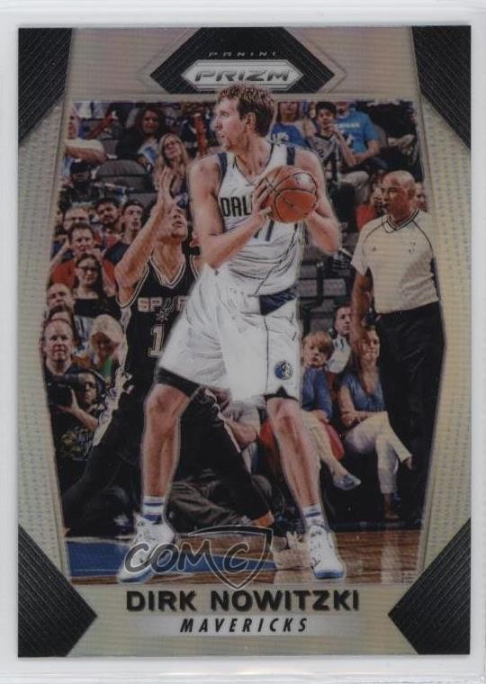 2017-18 Panini Prizm Silver Prizm Dirk Nowitzki #91 HOF 0s55