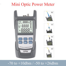 Fiber Optic Power Meter Tester 850-1650nm FC/SC/ST connector For Fiber Network