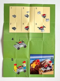 LEGO Trains Track Buggy w/Station Master and Cool Kid 2585 Complete with/Manual