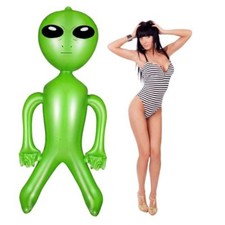 Zhanmai 63 Inch Green Inflatable Alien Balloons, Blow up Alien for Party