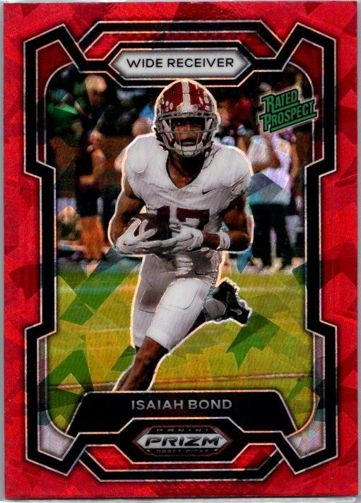 2024 Panini Prizm Draft Picks - Isaiah Bond #184 Red Ice Prizm (RC)