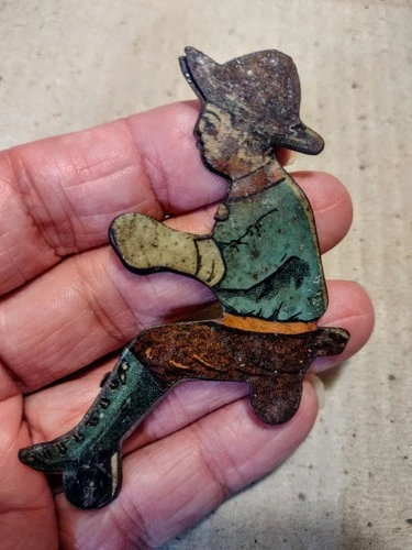 MARX ORIGINAL TIN LITHO FARMER DRIVER FIGURE for TRACTOR WAGON BALKY MULE VTG