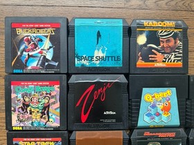 HUGE Atari 5200 Video Game Cartridges Lot Of 51 - Pitfall II Zenji Pac-Man LOOK!
