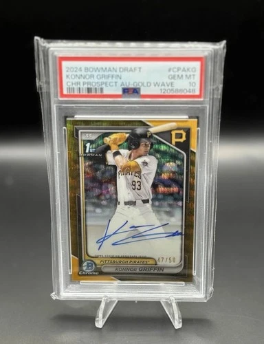 Konnor Griffin 2024 Bowman Draft Gold /50 Psa 10 #1 Prospect