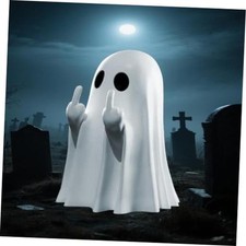 Halloween Ghost Figurine, Spooky Finger Statue, Porch, Indoor Spooky Home
