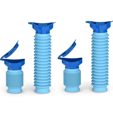 2 Count - Pee Bottles for Men, Collapsible Emergency Urinal with Disposable Repl
