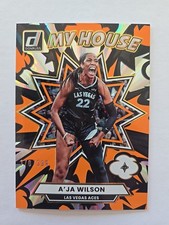 2025 Donruss WNBA #5 A'ja Wilson My House Orange Laser 170/399 Las Vegas Aces