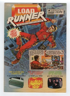 1983 ECC LOAD RUNNER #1 1ST BYTE KILLER MIKE ROMAN, ALFIE & ULTRAVOX RARE KEY UK
