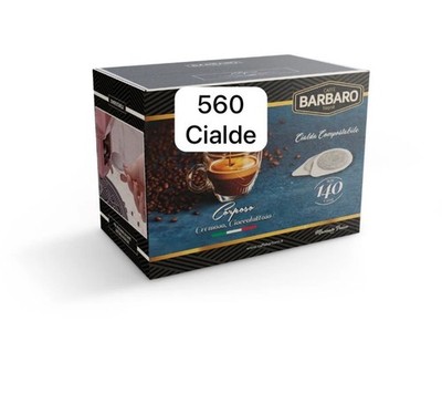 560 Coffee Pods Barbaro ESE 44mm (4x140) Intense Espresso Creamy Compa