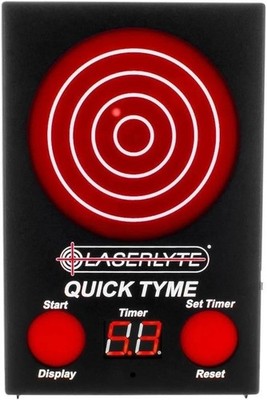 LaserLyte Quick Tyme Laser Trainer Target with Point of 6.50'', Black / Red 