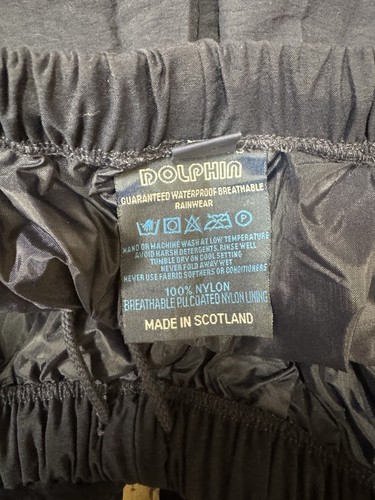 Mens Sunderland’s Dolphin Golf Waterproof Rain Pants Made In Scotland Navy Sz L - 第 5/6 張圖片
