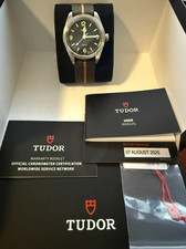 2025 Brand New - Tudor Ranger Mens Stainless Steel Black Dial Watch Fabric 79950