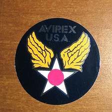 ADESIVO AVIREX USA original sticker rotondo - vintage da collezione