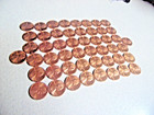 FROM 1974 P BANK BAG MINT USA LINCOLN PENNIES 50 PER ROLL  10 ROLLS AVAILABLE — photo 2