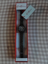 Image of Brand New Cath Kidston Glitter Silicone Strap Floral Watch in Box