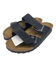 BIRKENSTOCK Sandals/ Black x Natural/ Size: 24.5cm