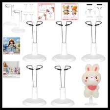 6pcs Small Doll Stand, Adjustable Figure Stands Display with Expandable Waist...