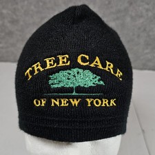 Tree Care Of New York Beanie Skull Cap Adult OS Black Embroidered