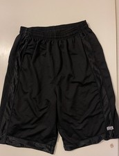 Pro Club Men's Athletic Mesh Shorts Black Drawstring Pockets Solid Size 3XL