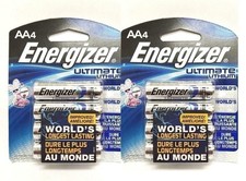 8 Energizer Ultimate Lithium AA Battery 2 x 4-Pack L91BP-4, EXP 2036