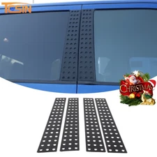 Window B Pillar Post Trim Cover Decor Accessories For Dodge RAM 1500 11-17 Black