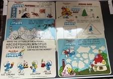 Set Of 6 Vintage 1983 Etch A Sketch Fun Screens - Smurfs