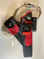 Vintage Archery Quiver with Belt – Canvas & Leather, Made in USA