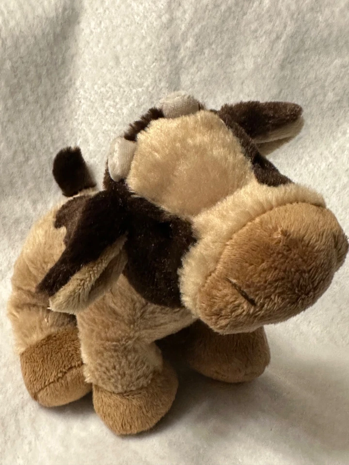 GANZ Webkinz HM197 Brown Cow NO CODE Farm Animal Stuffed Plush Spotted - Image 2 of 4