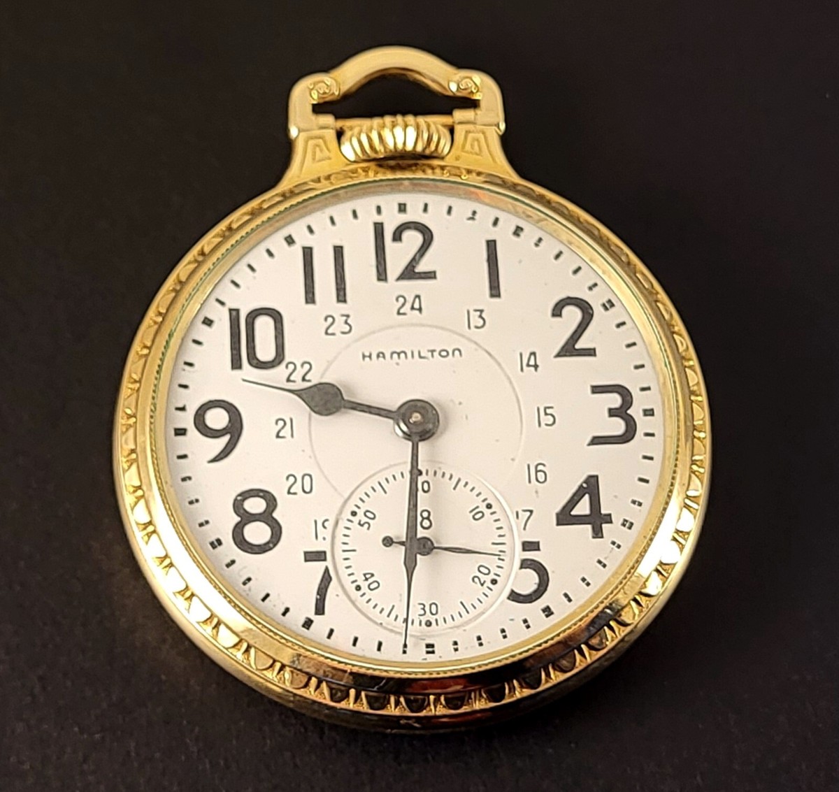 Vintage Hamilton 950B Pocket Watch 23 Jewels 16 Size S/N S16370 Ca