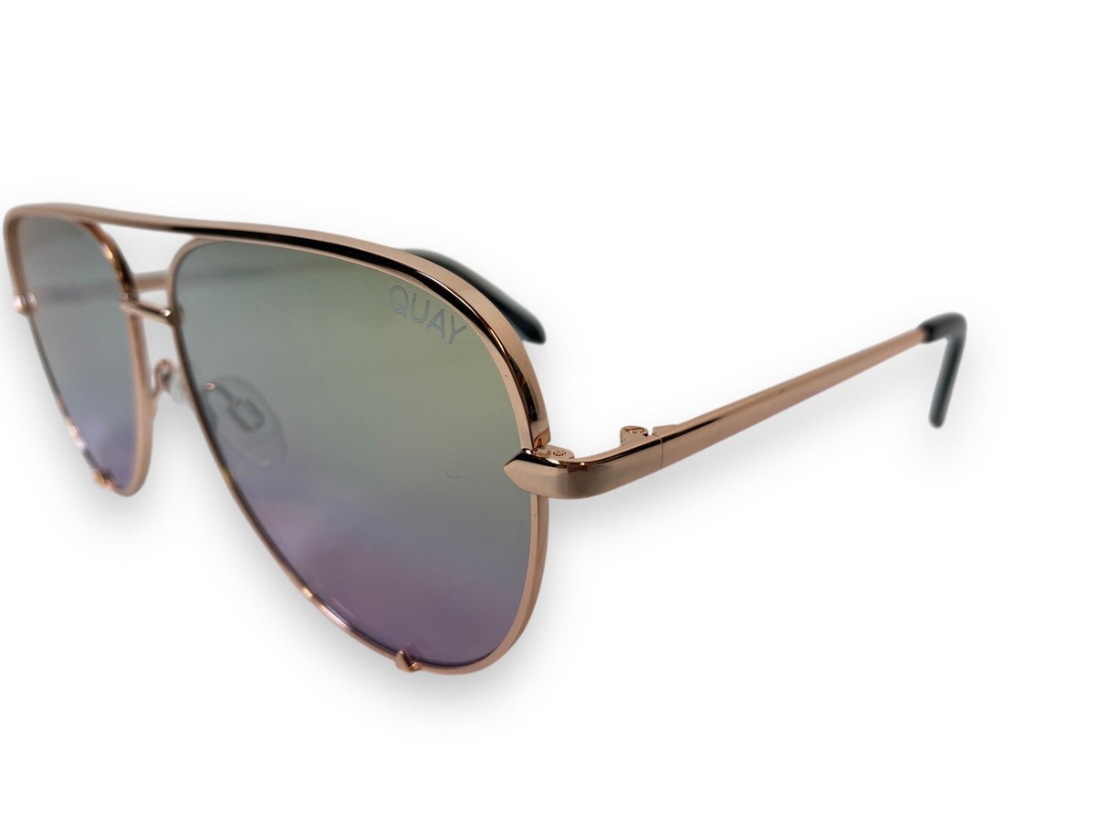 Quay High Key Aviator 51mm Rose Gold -Gold Lavender Gradient 