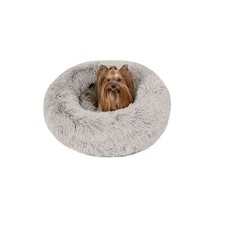 Friends Forever Coco Donut Dog Bed, Soft Faux Fur Cat Couch For Indoor Pet, F...