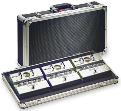 ABS Koffer für Gitarrenbodeneffekte, 255 x 500 x 90 mm