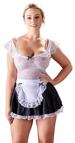 Cottelli Collection Erotic Maid - Sexy Costume da Domestica Trasparente S M L XL - Bild 3 von 8