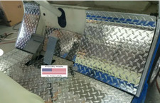 YAMAHA GOLF CART G2 - G9  DIAMOND PLATE 7 peice floor kit Made in USA
