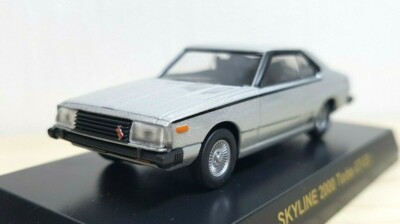 1/64 Kyosho NISSAN SKYLINE 2000 TURBO GT-ES SILVER diecast car