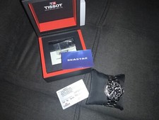 Tissot Seastar 1000 Chronograph 45,5 mm Boîtier Argenté en Acier, Bracelet metal